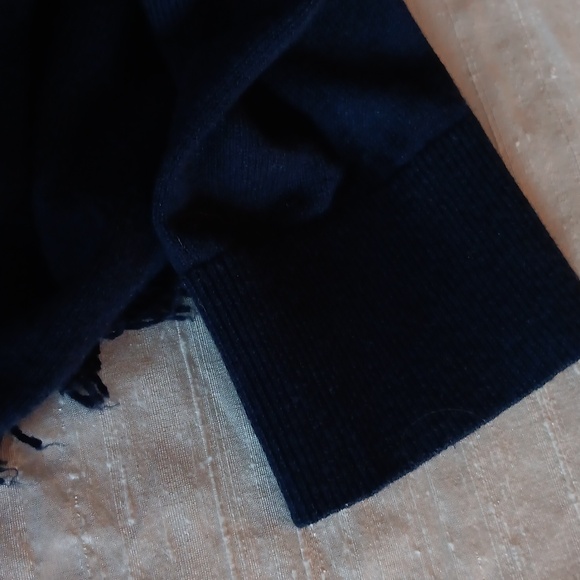 J.JillBlueFringe Tunic Sweater In Midnight - Picture 4 of 12